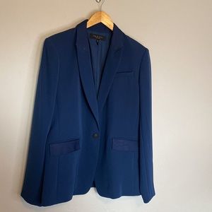 rag & bone Blue Blazer with Black Accents